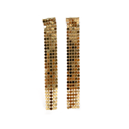 Gold Drop Holiday Earrings